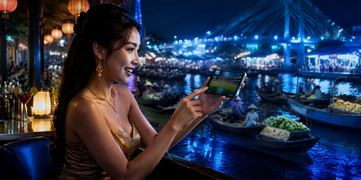 Người hâm mộ bóng đá tại Cần Thơ theo dõi trận đấu và đặt kèo thể thao trực tuyến trên điện thoại