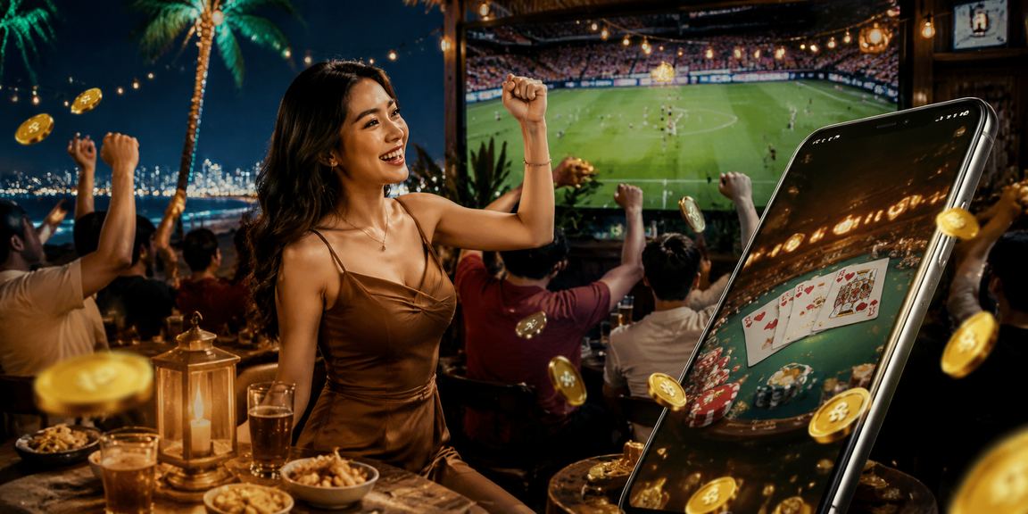 Bàn bài card game tại Vũng Tàu – không khí sảnh casino trực tiếp với bạn bè